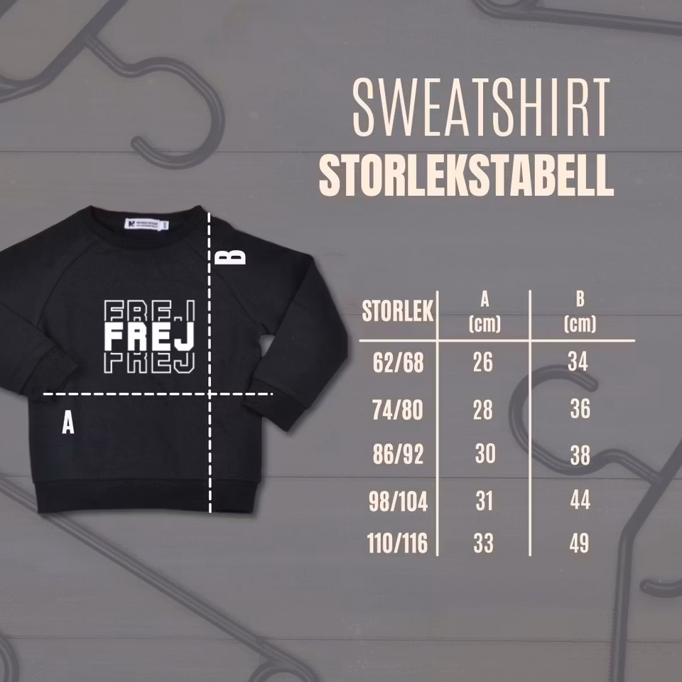 Sweatshirt - Litet namn (cashew)