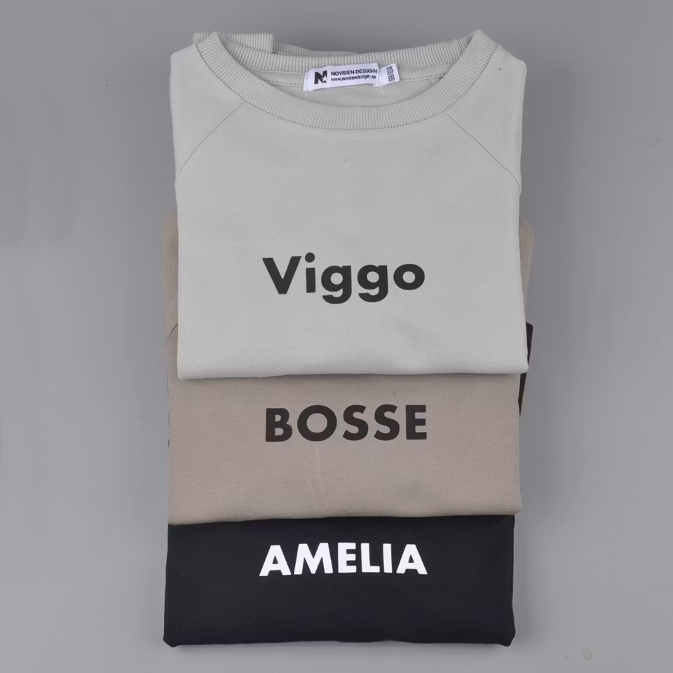 Sweatshirt - Litet namn (cashew)