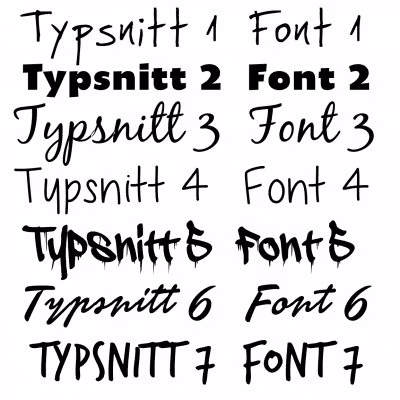 Rosa namnmössa - Lodrät text