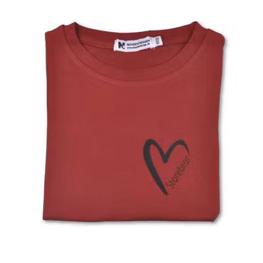 T-shirt - Namn i Hjärta (merlot)