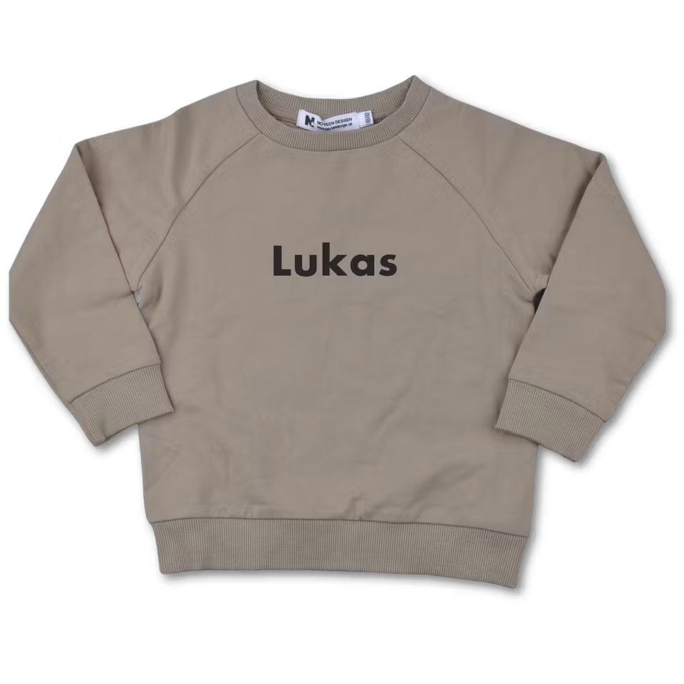 Sweatshirt - Litet namn (cashew)