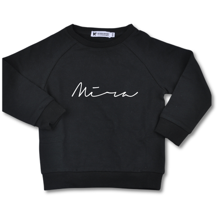 Sweatshirt - signatur (svart)