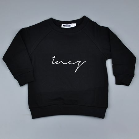Sweatshirt - signatur (svart)