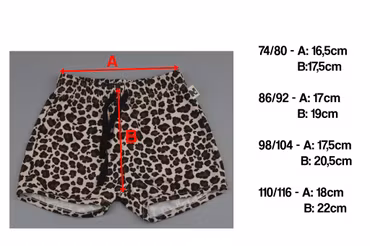 Shorts - Leopard (86/92cl)