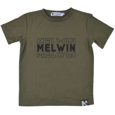 T-shirt - Namn X3 (militärgrön)