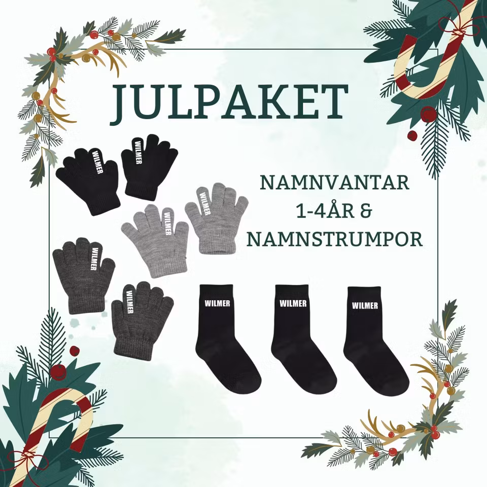 JULPAKET - Namnvantar 1-4år & Strumpor