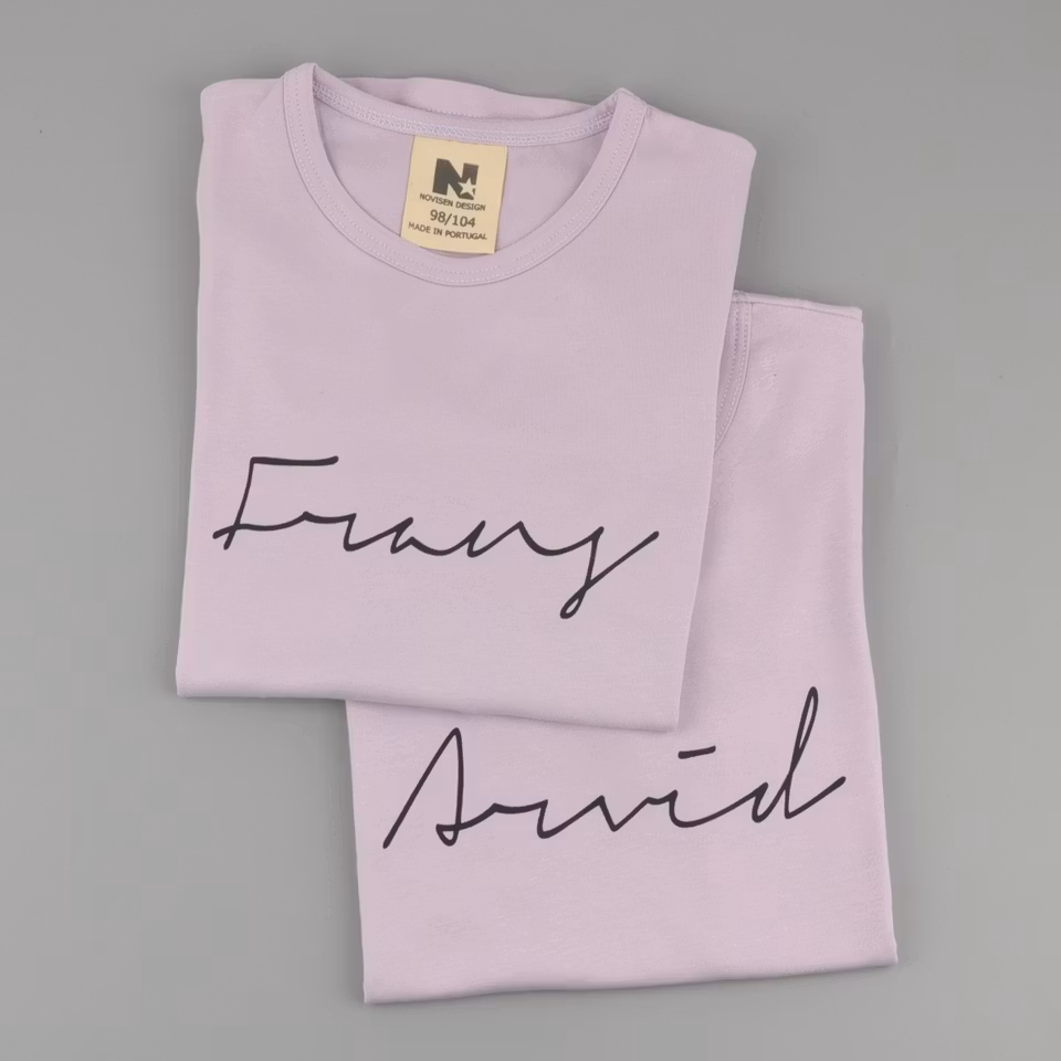 T-shirt - Signatur (Lila)