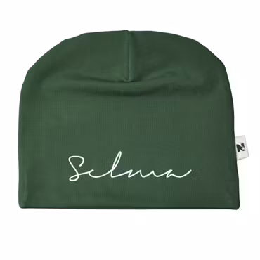 Grön namnmössa - Signatur