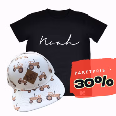PAKETPRIS - Namntshirt & keps (Traktorer)
