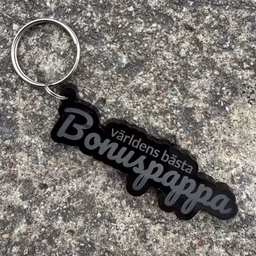 Nyckelring - Världens bästa bonuspappa