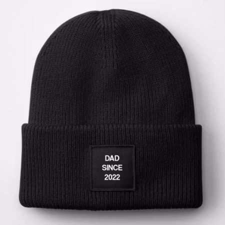 Stickad mössa - Dad since