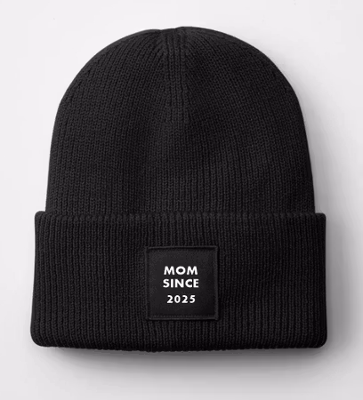 Stickad mössa - Mom since