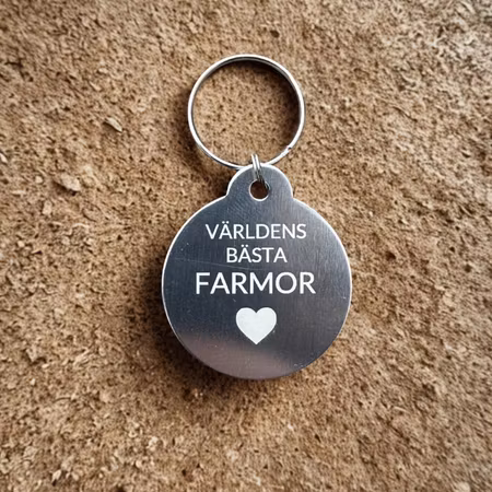 Nyckelring - Världens bästa (cirkel)