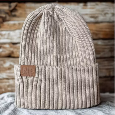 Novisen Design - Stickad mössa - Natur