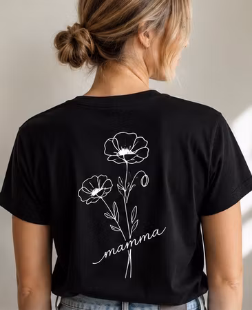 T-shirt - Mamma (vallmo)