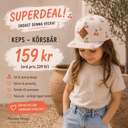 Keps - Körsbär