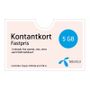 Telenor Fastpris Kontantkort 1 månad 5 GB - Ta med hela surfen till EU - Värde 199kr