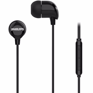 🎧 Philips In-Ear Hörlurar med USB-C – Dynamisk bas & mikrofon-Svart