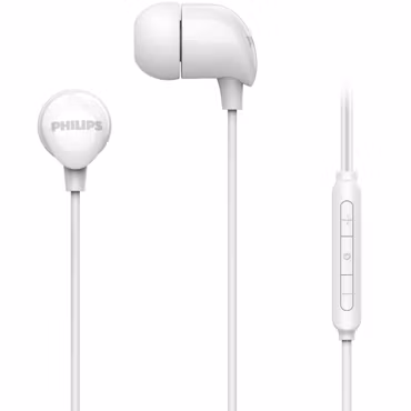 🎧 Philips In-Ear Hörlurar med USB-C – Dynamisk bas & mikrofon-Vit