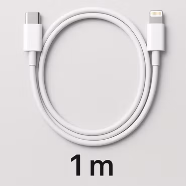 USB-C till Lightning-kabel (1 m, vit)