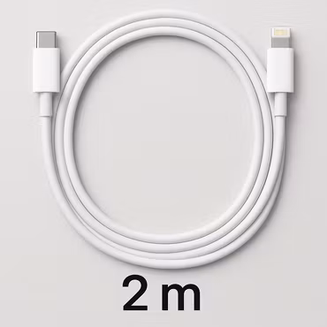 USB-C till Lightning-kabel (2 m, vit)