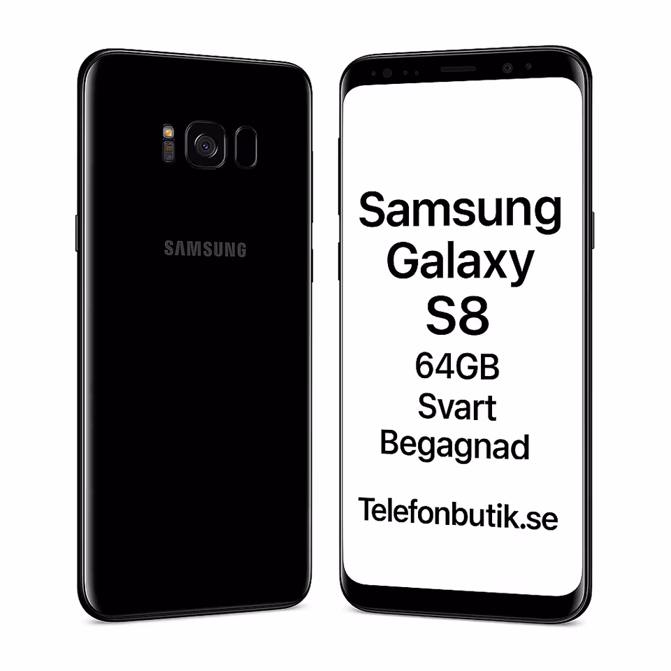 Samsung Galaxy S8 64GB Svart Begagnad