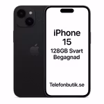 iPhone 15 128GB Svart Begagnad