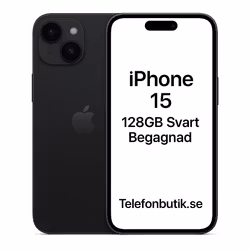iPhone 15 128GB Svart Begagnad