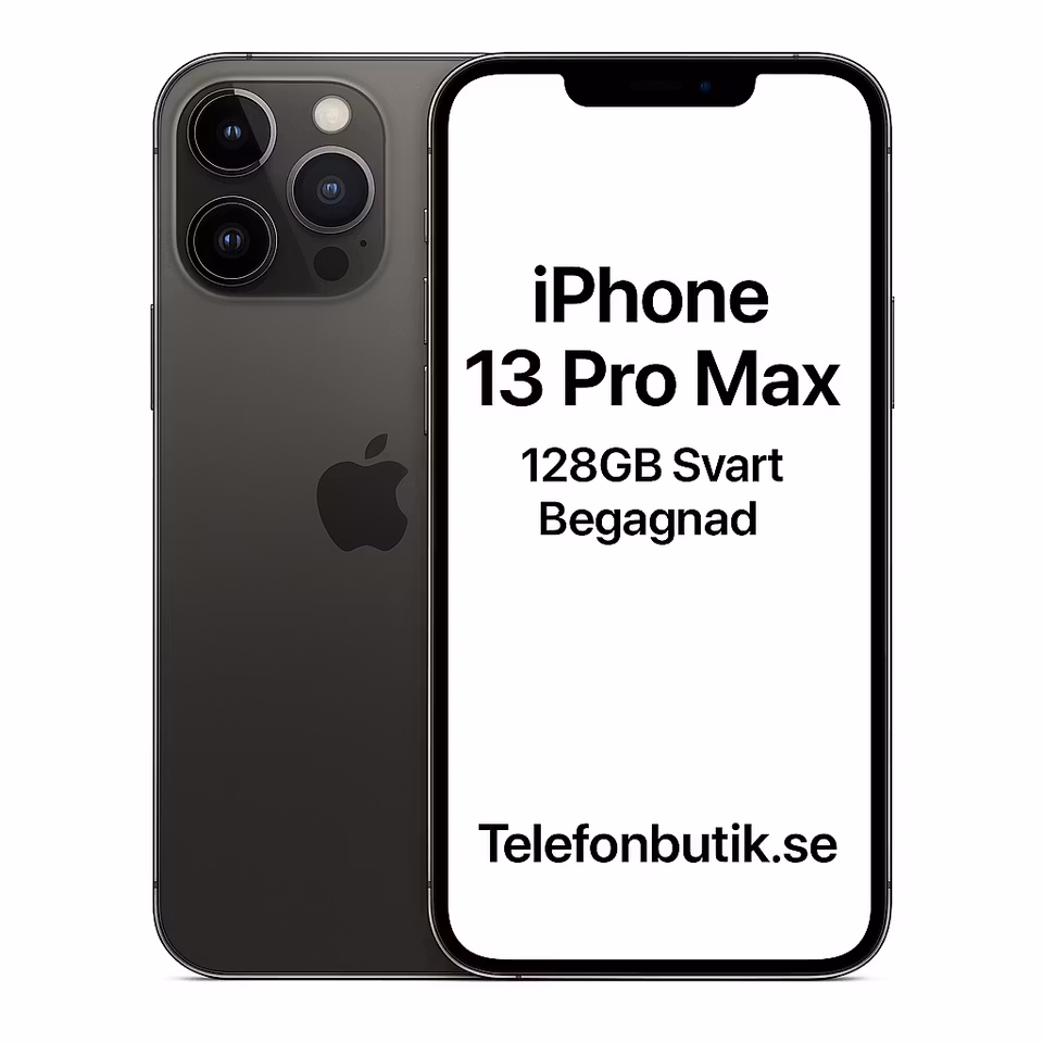 iPhone 13 Pro Max 128GB Svart Begagnad