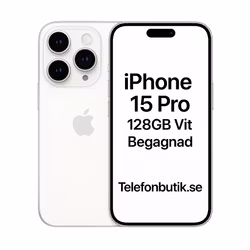 iPhone 15 Pro 128GB vitt Begagnad