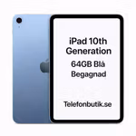 Apple iPad 10th Generation 64gb blå Begagnad