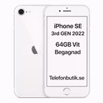 Apple iPhone SE 3rd GEN 2022 64GB Vit Begagnad
