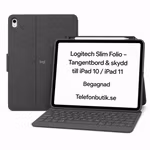 Logitech Slim Folio – Tangentbord till iPad 10/11 | Smidigt, skyddande & redo för arbete!