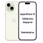 Apple iPhone 15 128GB Grön Begagnad