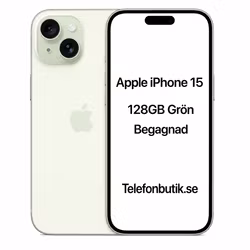 Apple iPhone 15 128GB Grön Begagnad