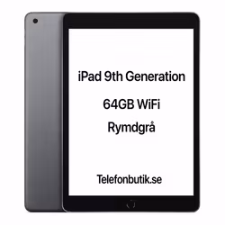 Apple iPad 9th Generation 64GB WiFi Rymdgrå