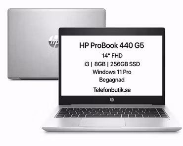 HP ProBook 440 G5 14″ FHD i3 8GB 256GB SSD Windows 11 Pro – Begagnad