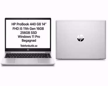 HP ProBook 440 G8 14″ FHD i5 11th Gen 16GB 256GB SSD Windows 11 Pro Begagnad