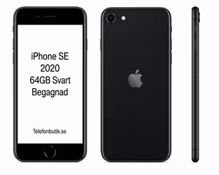 iPhone SE 2020 64GB Svart Begagnad