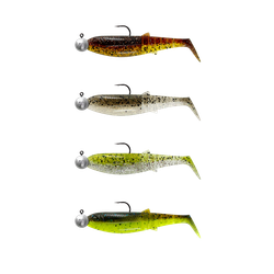 Savage Gear Cannibal Shad 12.5cm 20g Riggad, 4-pack