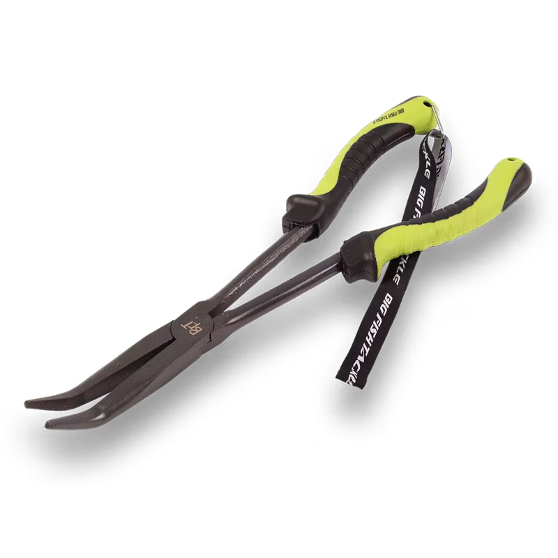 BFT Long Nose Pliers, 28cm, Bent - Teflon Coated