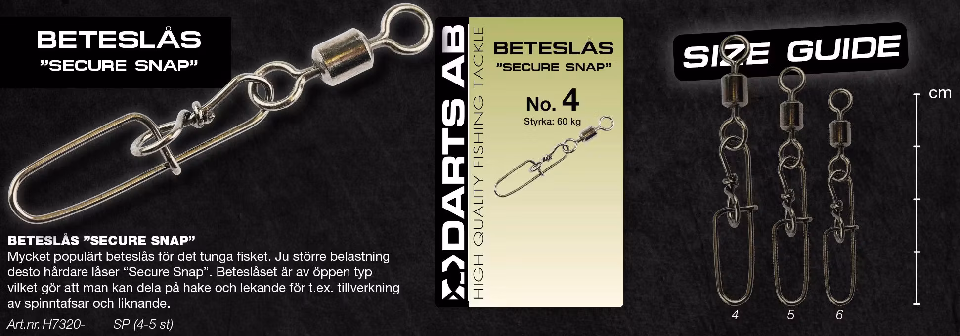 Darts Beteslås Secure Snap