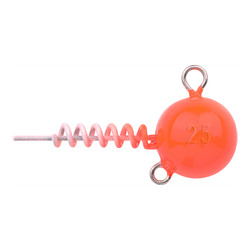 Spro Jiggskalle med spiralskruv, UV orange