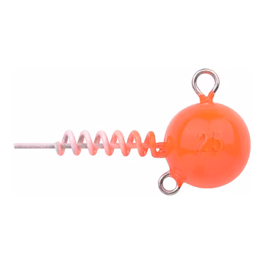 Spro Jiggskalle med spiralskruv, UV orange