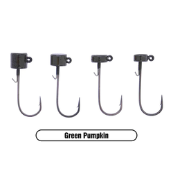 XZONE Ned Rig Head Green Pumpkin - 5-pack