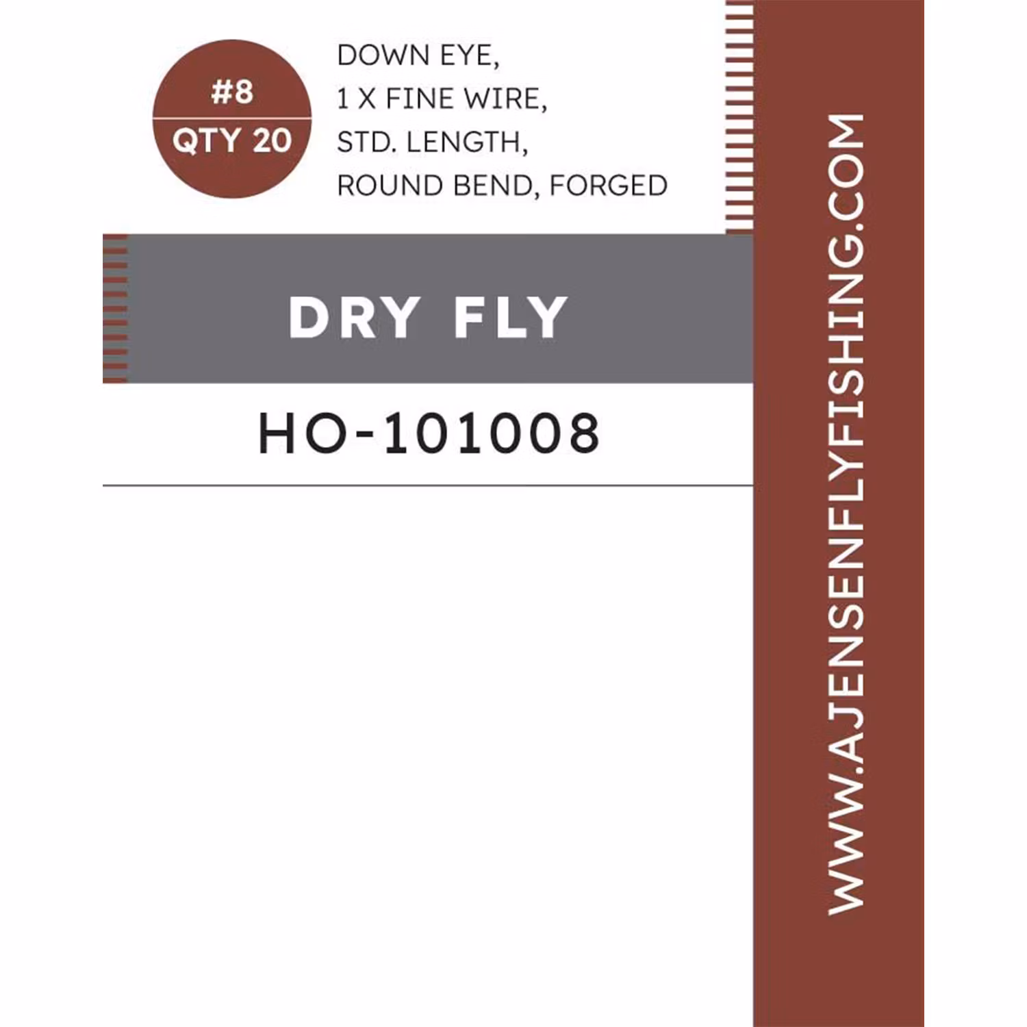 A. Jensen Dry Fly Enkelkrok