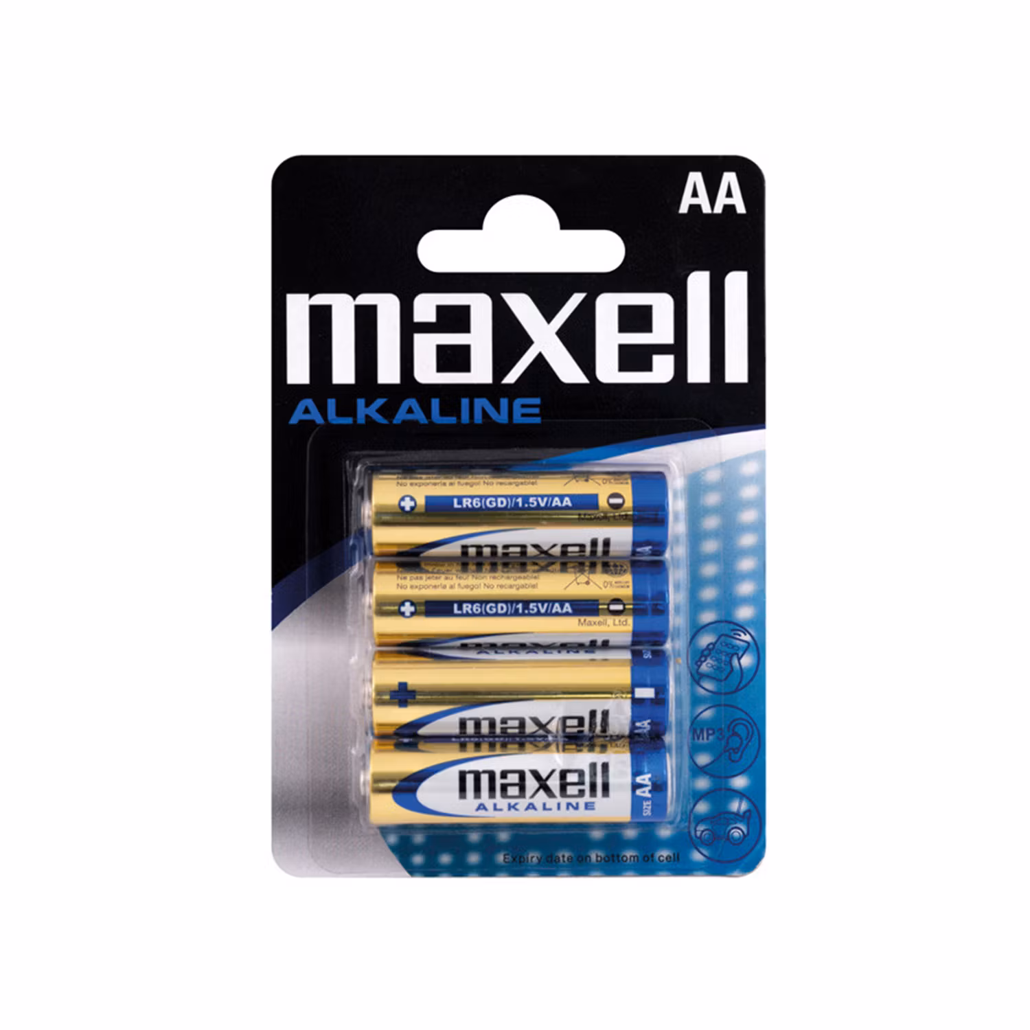Maxell Alkaline AA / LR6-batterier - 4st