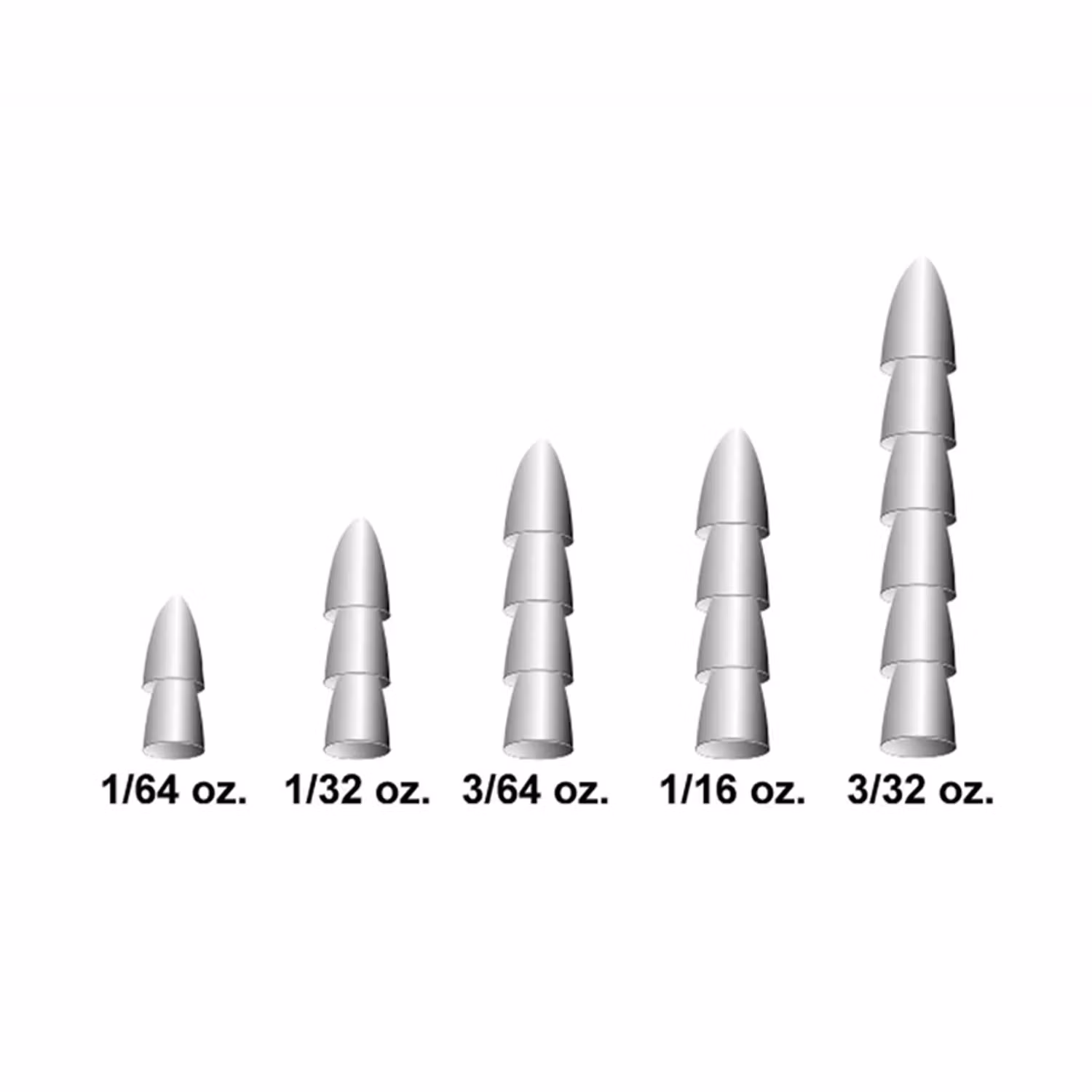 XZONE Tungsten Pagoda Nail Sinker