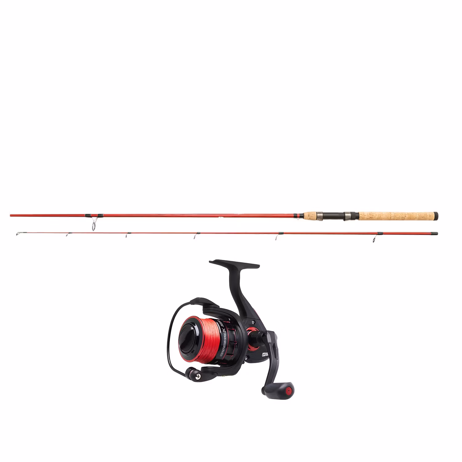 Berkley Cherrywood HD Haspelkombo Cardinal X m. röd SickBraid