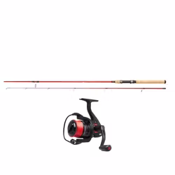 Berkley Cherrywood HD Haspelkombo Cardinal X m. röd SickBraid